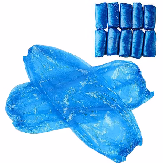 Blue Cleaning PE/CPE Over Sleeve Disposable Arm Over Sleeves Protective Over Sleeves with Elasticated Wrist